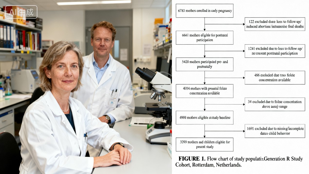 Folatmangel in der Frühschwangerschaft → 57 % erhöhtes Risiko für emotionale Probleme bei 3-Jährigen (Generation-R-Studie), wobei aktives Folat 78,4 % der Nahrungsergänzungsherausforderungen der chinesischen Bevölkerung bewältigt